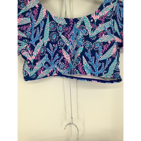 Lilly Pulitzer Girl 14 Barton Blue Star Gazing Arlen Bikini Two Piece Set G35-10 - Picture 10 of 11